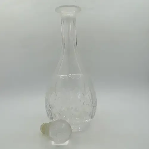 First National Bank glass decanter
