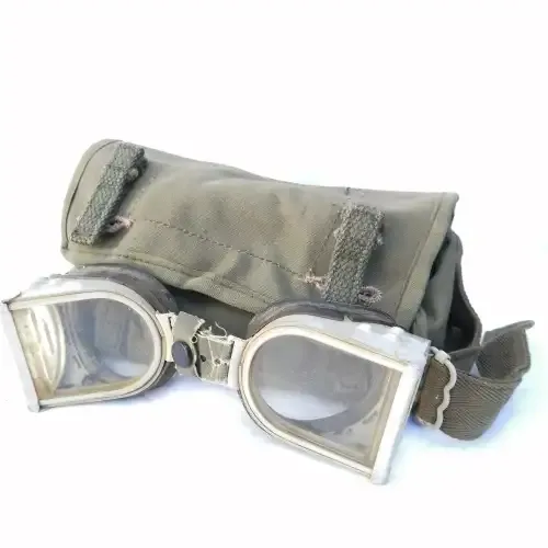 Military Anti Mine protectors eye goggles in pouch