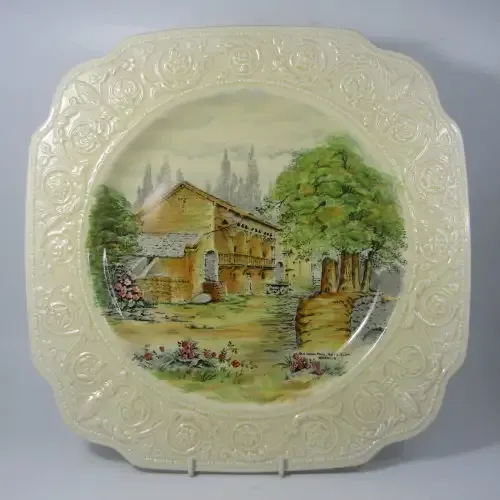 Vintage Devon Ware Fielding`s Saxon Mill scene platter
