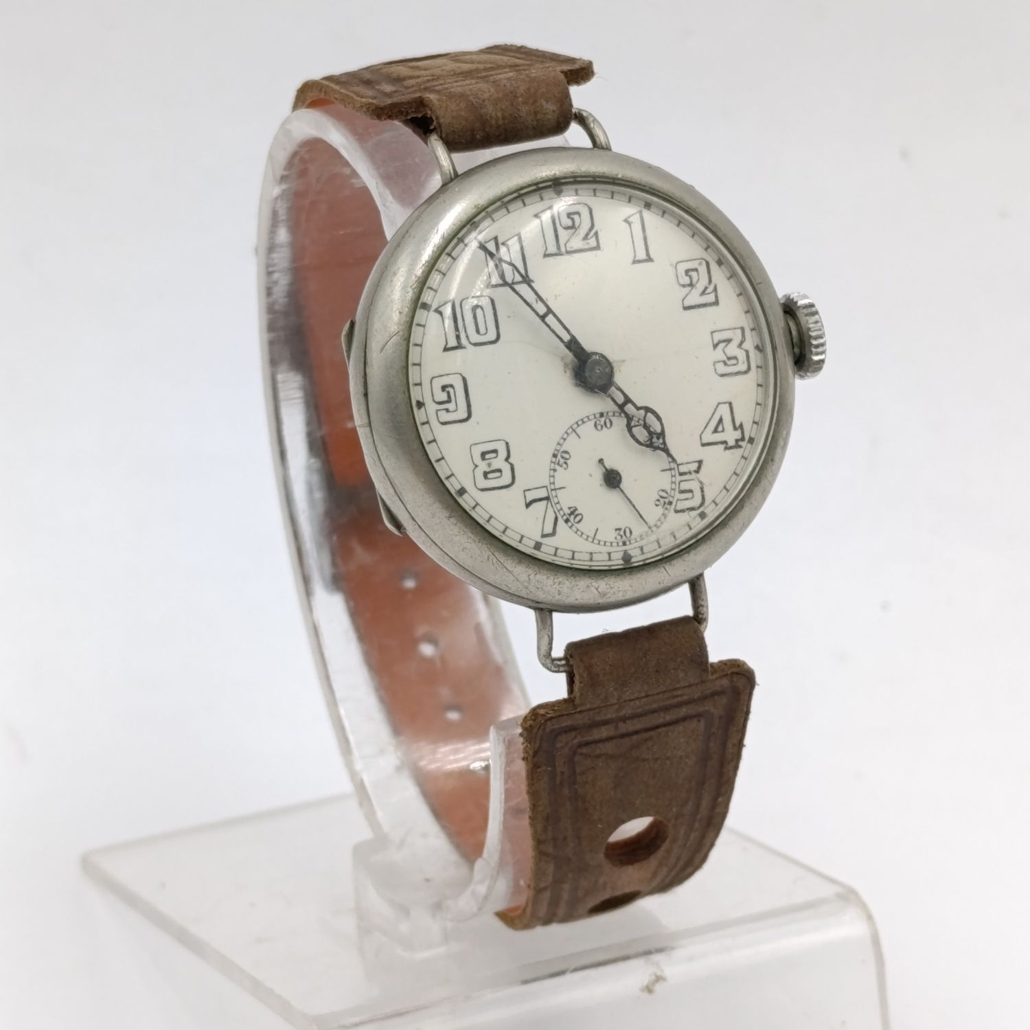 Antique manual wind ladies trench watch - working