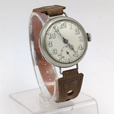 Antique manual wind ladies trench watch - working