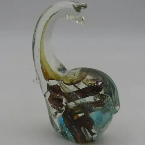 Handmade glass Loch Ness monster design paperweight