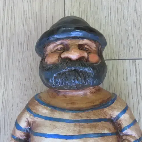 Vintage Captain Haddock look-alike porcelain figurine
