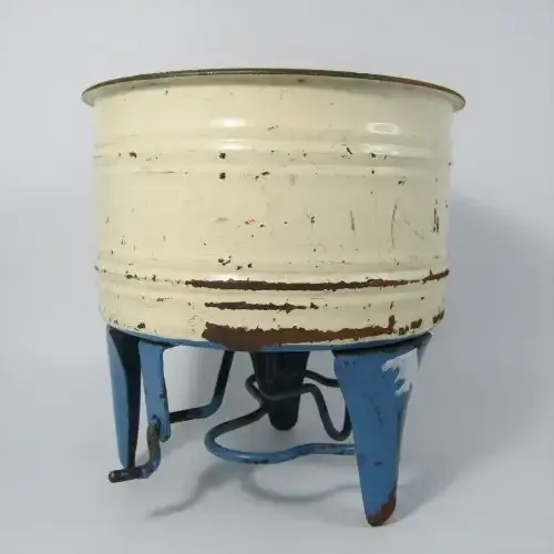 Vintage childs toy washing machine - pressed metal