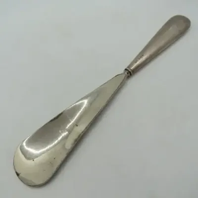 Antique shoe horn with hallmarked Silver handle - London 1929 - 49,1g