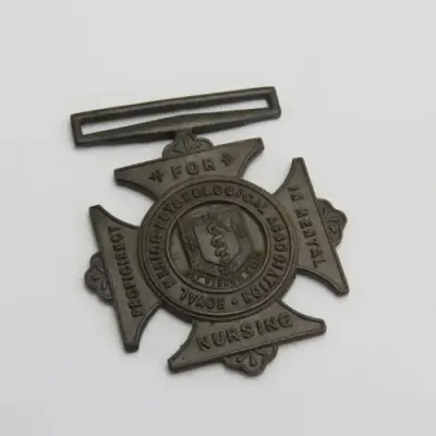 Royal Medico medal for Proficiency in mental nursing awarded to J.H van Heerden with distinction