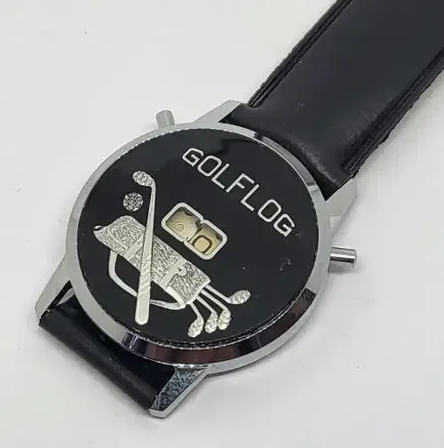 Gold Log wristwatch stroke counter