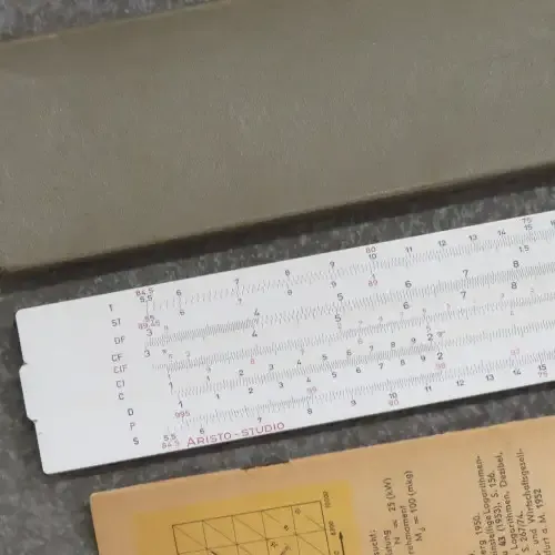 Aristo Studio vintage slide ruler in original box