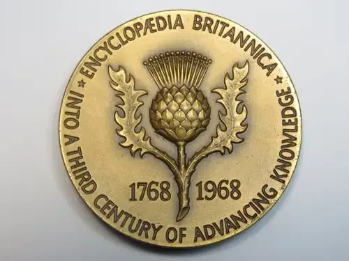 1968 Encyclopedia Britannica Bicentennial medal - 1768-1968