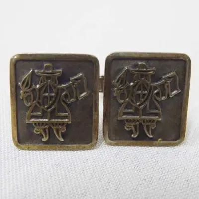 Pair of Boland Bank silver cufflinks