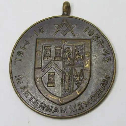 Masonic WW1 &amp; WW2 memorial medallion