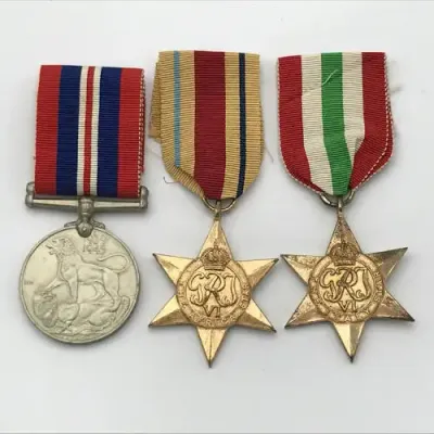 Set of 3 WW2 Medals issued to 116998 A.H. Neubert