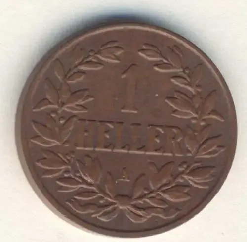 1904 German East Africa 1 Heller - AU