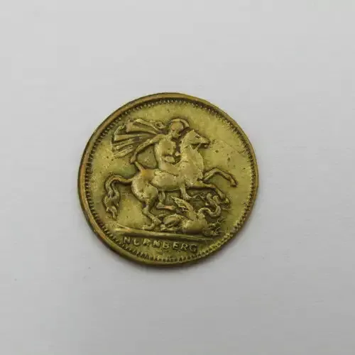 German made Nurnberg circa 1900 play money sovereign