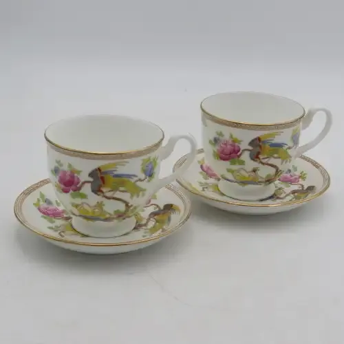 Pair of Collingwood`s porcelain cups and saucers - Antique