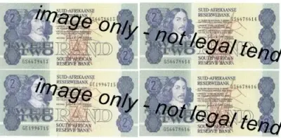 GPC de Kock 3rd Issue 1989 - Lot of 7 UNCIRCULATED notes with consecutive numbers