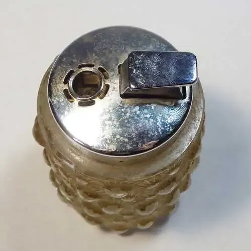 Corona Cylinder Shaped Glass Butane Table Lighter