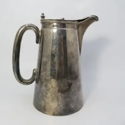 Vintage silver/silverplated coffee pot - Unclear hallmark - Weighs 407,0 grams - Scans 807. silver