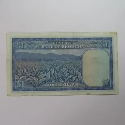 Reserve Bank of Rhodesia One Dollar 15 October 1974 EF