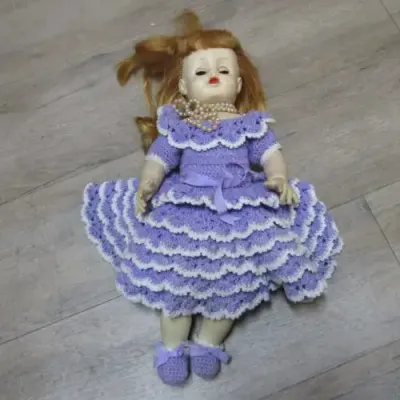 Rubber doll with closing eyes - 56cm