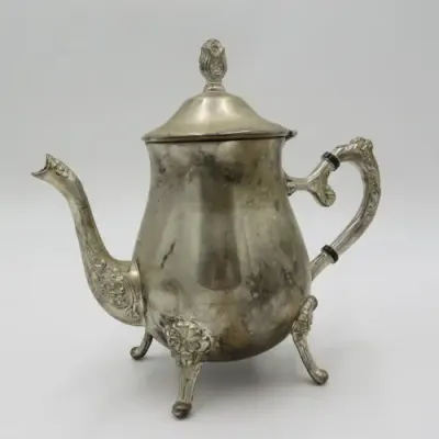 Vintage silverplated tea set - Teapot, milk jug, sugar bowl