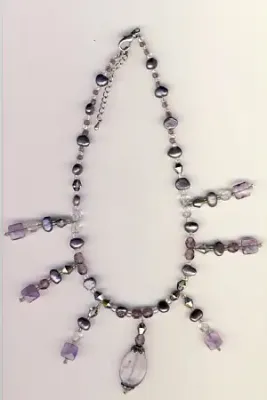 Pearl and Amethyst necklace as per scan