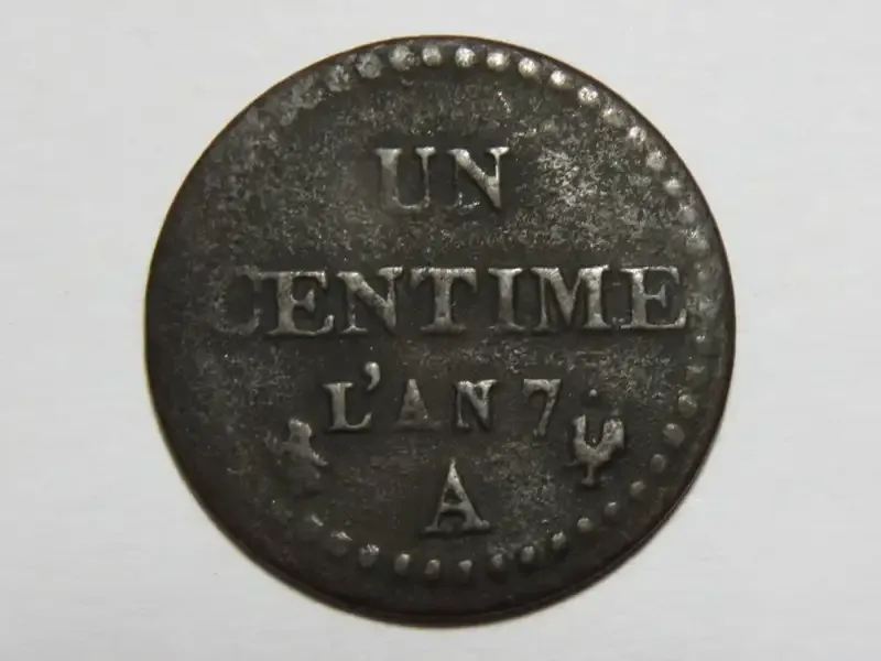France 1799 one centime - Year 7