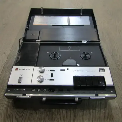 Vintage National Solid State 4 track system portable tope recorder