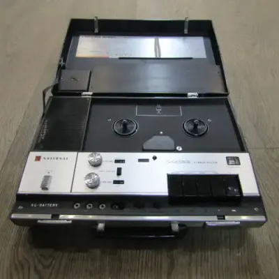 Vintage National Solid State 4 track system portable tope recorder