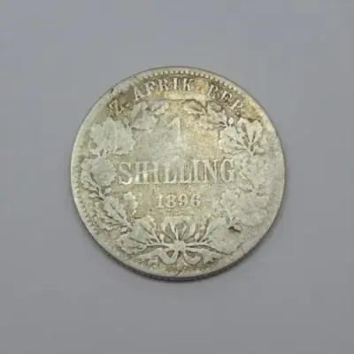 1896 ZAR Kruger shilling - Scarce - VG or worse