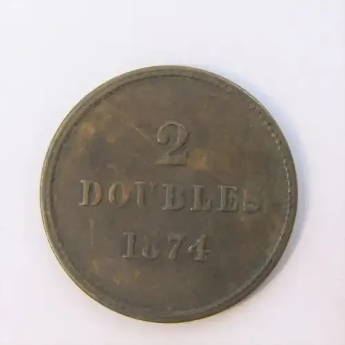 1874 Guernsey 2 Doubles