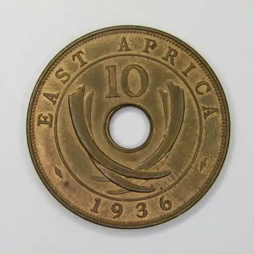 East Africa Edward 8 Ten cents - no mint mark uncirculated