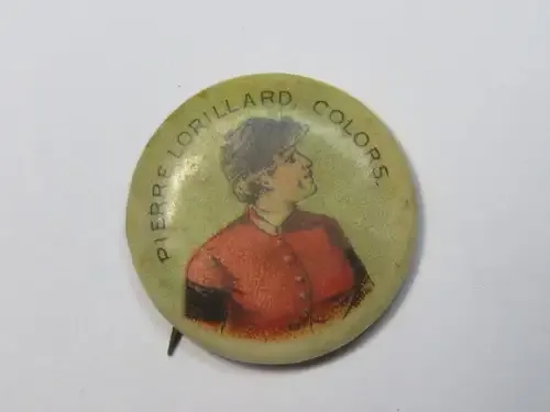 Pierre Lorillard Colours cigarette pin badge by High Admiral Cigarettes - Riley Klotz 1896