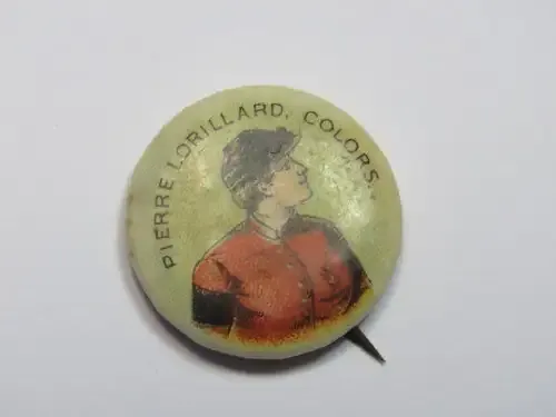 Pierre Lorillard Colours cigarette pin badge by High Admiral Cigarettes - Riley Klotz 1896