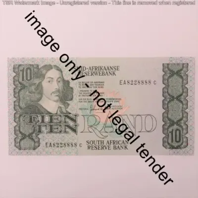 GPC de Kock 3rd Issue R10 uncirculated with No 8228888