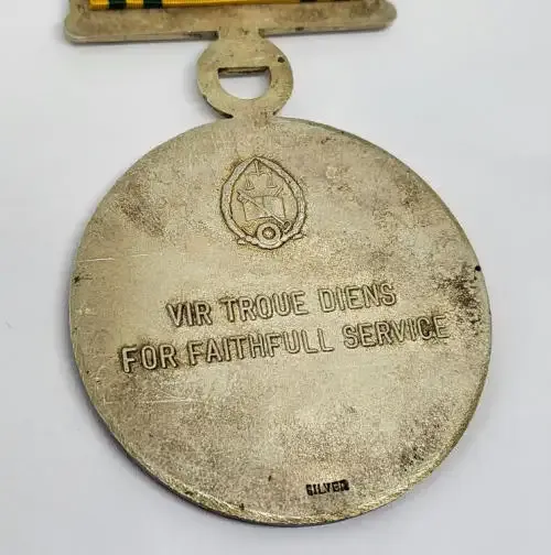 SA Prison service silver faithful service medal