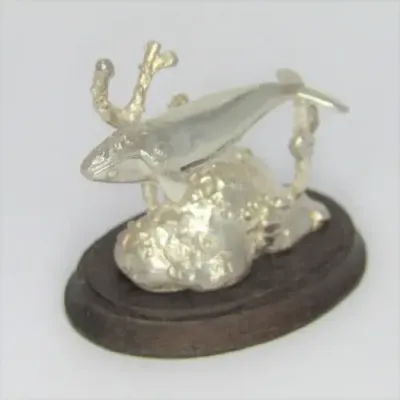 Silver Sculpture `Southern Right Whale` by Stuart Benade