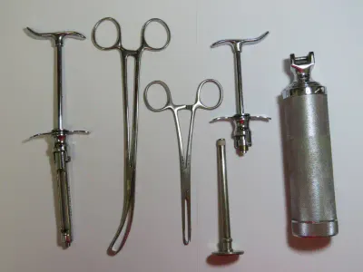 Lot of 6 medical tools