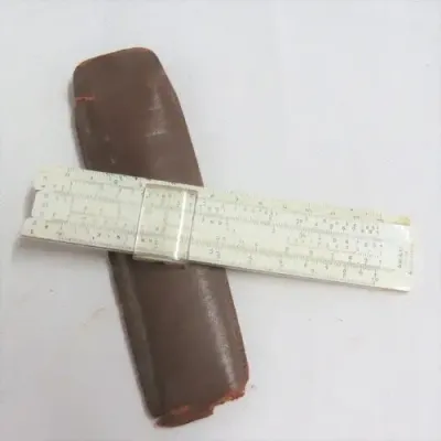 Aristo Rietz vintage slide ruler in leather case