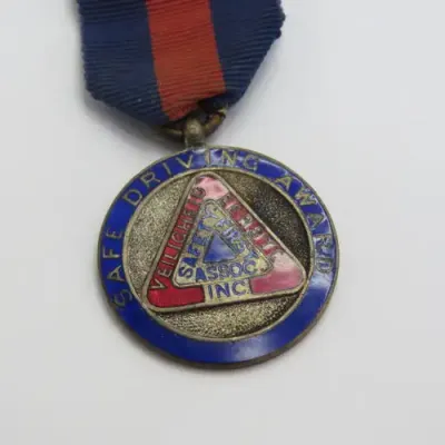 1939-1941 South African Safe Driving Award medal - TD 318