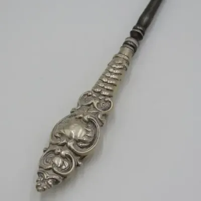 Bootstrap puller with sterling silver handle - Hallmarked - Weight 19,1 g