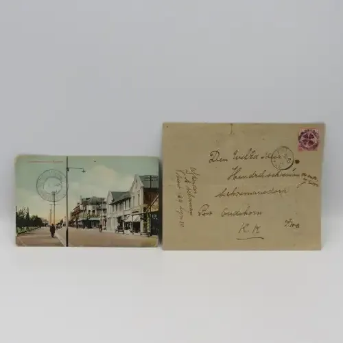 Boer War P.O.W. cover from St Helena to Oudtshoorn - with censor mark 1901 cancellation on front