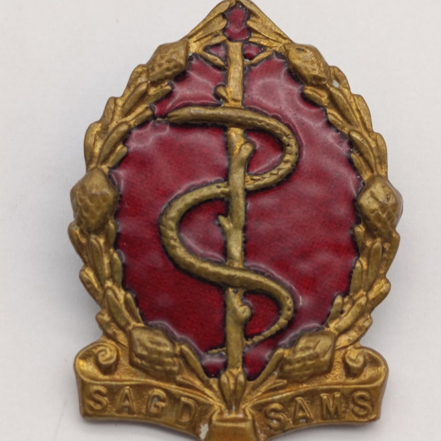 SA Medical  Corps Cap badge