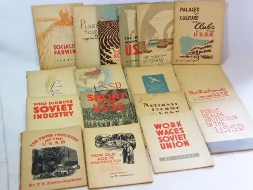 Lot of 17 1939 USSR information booklets