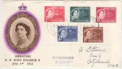 Album with collection of SWA FDC, maxi cards and control blocks - 1930`s to 1983 - as per photo