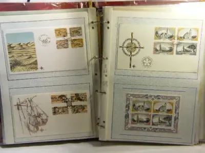 Album with collection of SWA FDC, maxi cards and control blocks - 1930`s to 1983 - as per photo