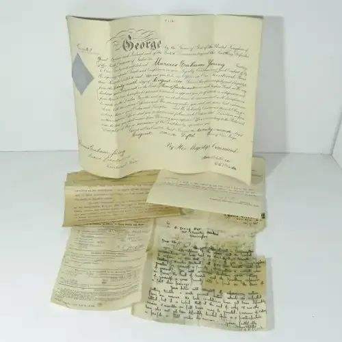 1914 (WW1 period) appointment certificate as an officer in the territorial force - Rare document