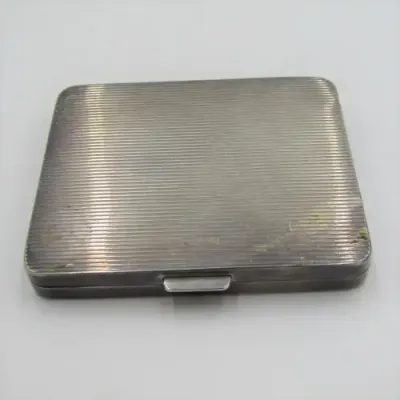 Sterling Silver powder puff with powder