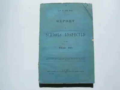 1876 Cape of Good Hope report on schools inspected for the year 1875