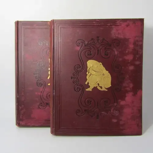 1932 Bound volume of Punch magazine - Jan to June and Jul to Dec - some damage